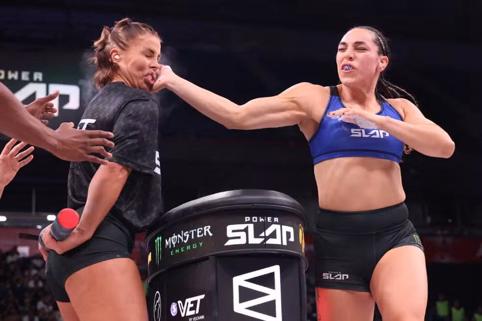 Abby Montes conquista cinturão em evento de power slap na Sérvia