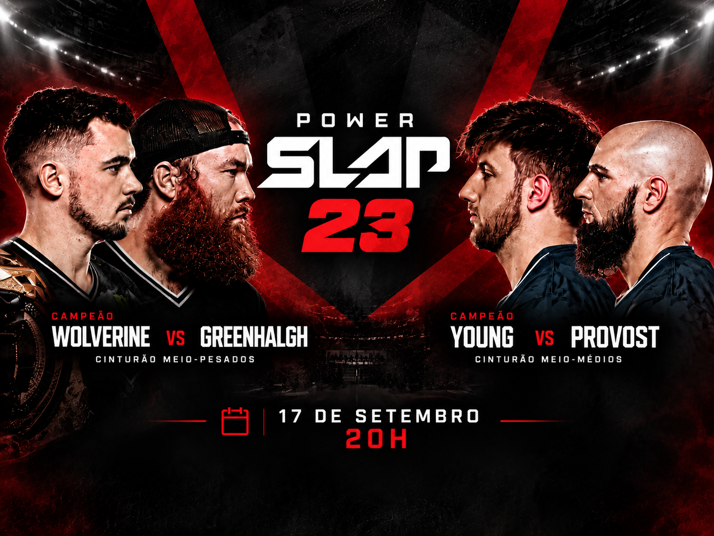 Combate anuncia transmissão ao vivo do Power Slap 23 nesta quinta-feira